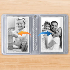 Xuweicn mini photos album pocket layout with 20 pages for flexible arrangement