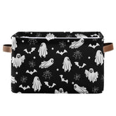 XUWU collapsible basket with happy Halloween design for versatile storage.