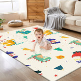 XVISHX baby play mat 74x50 inches provides a cushioned, safe floor space for babies