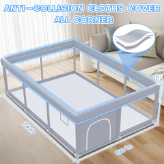 XVISHX playpen 360° vision for easy supervision