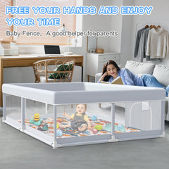 XVISHX baby playpen suitable for indoor and outdoor use.