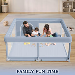XVISHX playpen materials emphasize safety and waterproof fabric for easy cleanup.