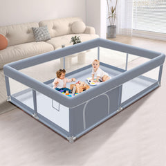 XVISHX 65x50-inch playpen offers ample space for safe, shared play.