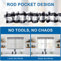 XWZO sturdy double-reinforced stitching ensures long-lasting valance