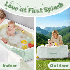Xynzanic non-slip legs keep the tub steady during baths.