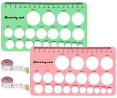 XYQMLY Nipple Ruler 4-pack front view for quick flange sizing.