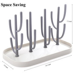 XYW bottle dryer rack holder keeps bottles, nipples, and parts organized.