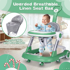 XZV push walker wheels enable smooth indoor pushing and exploration.