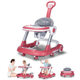 XZV Baby Walker 5-in-1 foldable setup for easy storage and multi-mode use.
