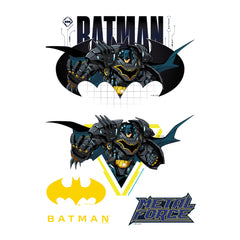 Y-times Batman action hero wall decals brighten kids' rooms with dynamic energy.