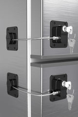 Yaekea 2-pack fridge lock with adhesive backing for tool-free installation