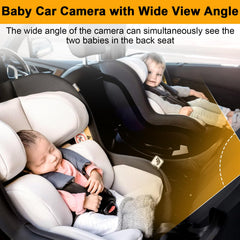 Yakry Baby Car Camera 360° rotation for flexible viewing angles