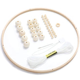 Yalikop baby mobile DIY kit with wooden frame for crib installation