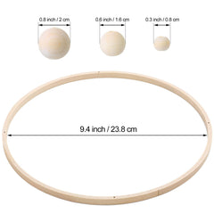 Yalikop wooden beads and bamboo wind chimes for nursery texture