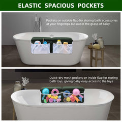 Anti-slip base with suction cups secures the kneeler on bathroom floors.