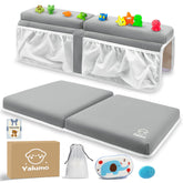 Yalumo bath kneeler and elbow rest set provides cushioned support during baby baths