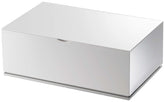 YamazakI Veil White tissue case compact design fits small spaces.