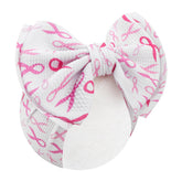 YanJie 7-inch double-layer pink bow for babies, soft and gentle on delicate skin