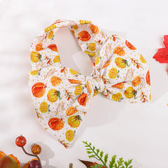 YanJie pumpkin printed headband; durable color-safe fabric for photos