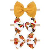YanJie turkey-printed headband for festive photos and outfits.