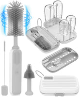 YASEW electric bottle brush cleaner performs 360° cleaning for quick bottle prep