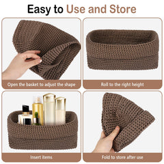 Ycsst ice silk material breathable basket protects supplies from moisture.