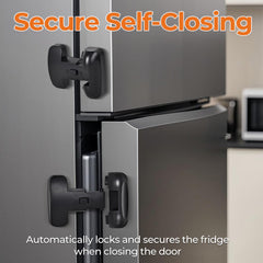 YCT fridge lock showcasing strong adhesive for tool-free mounting.