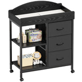 YeTom changing table dresser front view for organized nursery storage