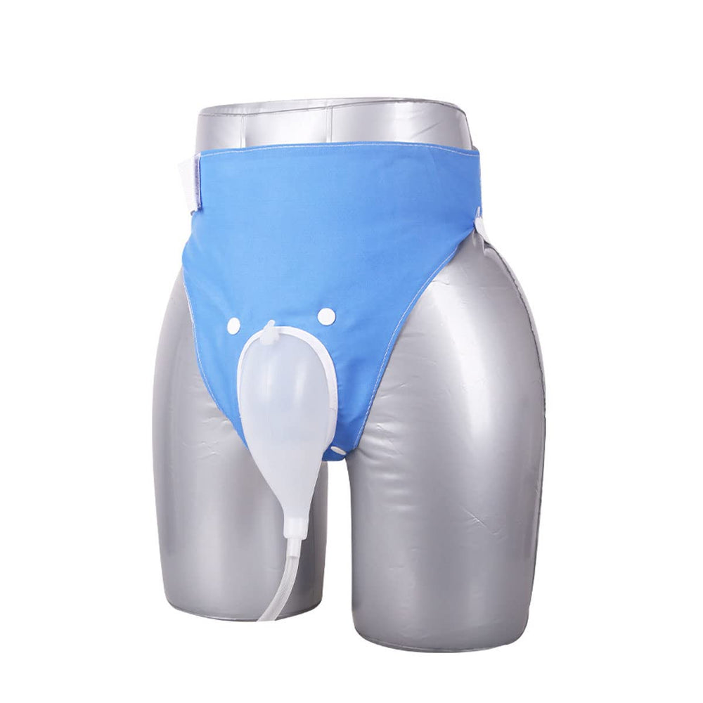 YEYSXSY urine collection bag backview highlighting leak-proof design for night use