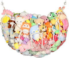 Yecaye 60in stuffed-animal net hammock offers large storage space in a creamy white finish.