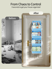 Yecaye door organizer with clear PVC windows for quick visibility of items