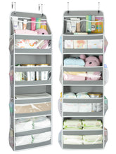 Yecaye over-door organizer front view with spacious compartments for easy access.