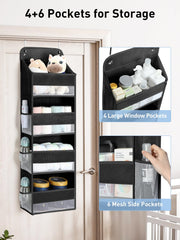 Yecaye organizer with six mesh pockets for visibility and access.