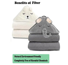URSEORY hooded towel size 31x31 inches suitable for newborns to toddlers