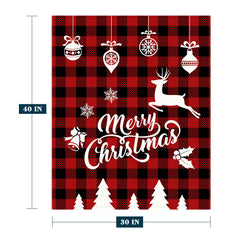 YeeJu Christmas baby throw blanket on sofa adds warm soft texture to your living space.