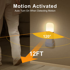 YELKO portable night light shown on a bedside table