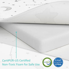 YENING CertiPUR-US foam core emphasizes non-toxic inner support.