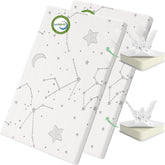 YENING pack and play pad 38x26 close-up showing snug, gap-free fit.