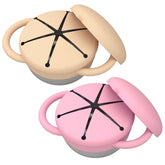 Yeomant stainless-steel snack containers two-pack for durable toddler snacks on the go.