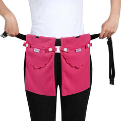 Yesito waist belt drainage pouch with dual pockets keeps drains organized during daily activities.