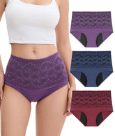 YESWEL incontinence underwear with floral-lace design for discreet all-day protection.