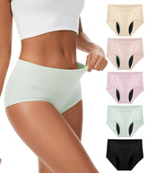 YESWEL Incontinence Underwear for Women Multicolor01 front view shows discreet protection.