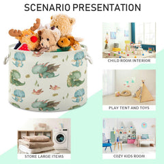 YETTASBIN nursery organization basket in a bedroom decor setting.