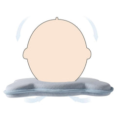 Yevclihds baby pillow in car seat provides gentle head support during rides.