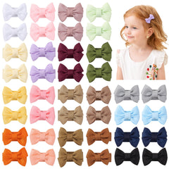 YHXX YLEN 1.4in baby bow clip with anti-slip grip for gentle styling.