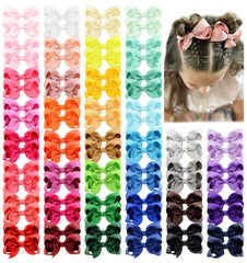 YHXX YLEN 3-inch hair bows with alligator clips secure toddler hairstyles.