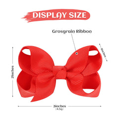 YHXX YLEN red hair bow on an alligator clip for secure grip.