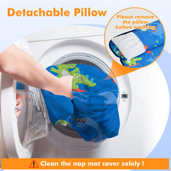 Yierchoo nap mat folded compactly for travel and easy transport