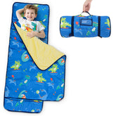 Yierchoo toddler nap mat with pillow for plush nap time and comfort