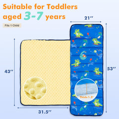 Yierchoo nap mat rolled for storage shows compact portability